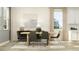 Elegant dining room featuring a modern table, chic chairs, and stylish decor at 11733 E 71St Ter, Palmetto, FL 34221