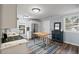 Charming kitchen with stainless steel appliances, white cabinetry, and a butcher block island at 1211 14Th N St, St Petersburg, FL 33705