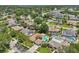 Neighborhood aerial view showcasing the home's location and nearby residences at 15005 Roundup Dr, Tampa, FL 33624