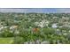 Aerial view showcasing the property's location near the waterfront at 1753 San Mateo Dr, Dunedin, FL 34698