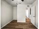Bright bedroom with hardwood floors and a neutral color palette at 1880 Fuller Dr, Clearwater, FL 33755