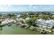 Beautiful waterfront home featuring private boat docks and stunning views of the surrounding neighborhood at 215 18Th Ave, Indian Rocks Beach, FL 33785