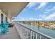 Enjoy panoramic water views from the private balcony, perfect for relaxing or entertaining at 223 Island Way # 7F, Clearwater Beach, FL 33767