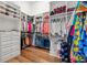 Custom walk-in closet offers generous storage with built-in shelving and hanging rods at 301 Bayview Ne Dr, St Petersburg, FL 33704