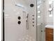 Modern shower featuring glass surround and a sleek fixture at 310 55Th S Ave, St Petersburg, FL 33705