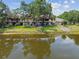 Waterfront condos featuring well-kept lawn, mature trees, and private patios at 3505 Tarpon Woods Blvd # P404, Palm Harbor, FL 34685
