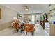 Comfortable living room with sliding glass doors and neutral color palette at 3505 Tarpon Woods Blvd # P404, Palm Harbor, FL 34685