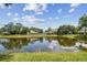 Beautiful view of a tranquil pond reflects sky and surrounding trees within community at 3505 Tarpon Woods Blvd # P404, Palm Harbor, FL 34685