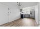 Modern kitchen boasts stainless appliances and gray cabinets at 3580 38Th S Ave # 95, St Petersburg, FL 33711