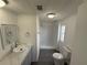 Bathroom featuring modern sink, vanity, and stand-up shower at 37832 Madeira Ave, Zephyrhills, FL 33541