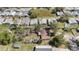 This aerial shot reveals a well-organized mobile home community with neat streets and open green spaces at 4221 Burrows Rd, Zephyrhills, FL 33542