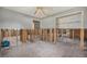 Open layout bedroom featuring exposed framing at 4221 Burrows Rd, Zephyrhills, FL 33542