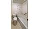 Bright bathroom with a toilet and shower/tub combo at 502 Chilt Dr, Brandon, FL 33510