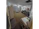 Spacious garage interior with ample storage, laundry, and utility area at 5031 Billings Dr, Holiday, FL 34690