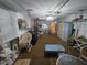 Spacious garage interior with ample storage, laundry, and utility area at 5031 Billings Dr, Holiday, FL 34690