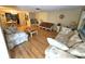 Spacious living room featuring hardwood floors and plenty of seating at 5031 Billings Dr, Holiday, FL 34690