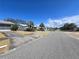 Wide angle view of the neighborhood street with palm trees, desert landscaping and well-kept homes at 5031 Billings Dr, Holiday, FL 34690