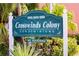 Community sign for Crosswinds Colony Condominiums at 6960 20Th N Ave # 203B, St Petersburg, FL 33710