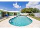 Tranquil backyard with a kidney-shaped pool, perfect for relaxation and outdoor fun at 1022 Greenbriar Dr, Brandon, FL 33511