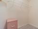 Walk-in closet with neutral carpet and wire shelves at 10801 Collar Dr, San Antonio, FL 33576