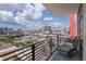 Comfortable balcony featuring a beautiful city view, perfect for relaxation and enjoying the skyline at 1120 E Kennedy Blvd # 1512, Tampa, FL 33602