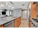 Gourmet kitchen featuring granite countertops, stainless steel appliances, and an open-concept layout at 1120 E Kennedy Blvd # 1512, Tampa, FL 33602