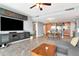 Open floorplan with living room, dining area, and kitchen with modern appliances at 1120 E Kennedy Blvd # 1512, Tampa, FL 33602
