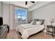 Modern, cozy main bedroom with a stunning city view, offering a comfortable and stylish urban retreat at 1120 E Kennedy Blvd # 1512, Tampa, FL 33602