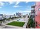 Resort-style pool and lounge area overlooking the downtown skyline from the rooftop of this vibrant condominium community at 1120 E Kennedy Blvd # 1512, Tampa, FL 33602