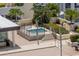 Community rooftop spa with lush landscaping and outdoor seating for residents at 1120 E Kennedy Blvd # 1512, Tampa, FL 33602
