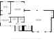 Floor plan featuring a large living room, kitchen, sitting room and breakfast nook at 11285 8Th E St, Treasure Island, FL 33706