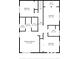 Floor plan featuring a primary bedroom, four bathrooms and four walk in closets at 11285 8Th E St, Treasure Island, FL 33706