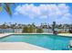 Relaxing pool with canal view offers a tranquil outdoor experience at 11285 8Th E St, Treasure Island, FL 33706