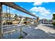 Boat dock with boat lift system offers access to the open waterway at 13926 Darlene Ave, Hudson, FL 34667