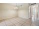 Dining room with a view down the hall and tile flooring throughout at 1485 Lakeview Rd # 19, Clearwater, FL 33756