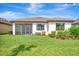 Beautiful backyard view features a screened-in lanai and expansive lawn for outdoor enjoyment at 16723 Blackwater Ter, Bradenton, FL 34202