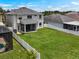 Spacious, fenced backyard featuring a screened porch perfect for outdoor living at 1933 Fruitridge St, Brandon, FL 33510