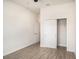 Simple bedroom with a ceiling fan, closet, and tile floors at 212 Shell Creek Ct, Apollo Beach, FL 33572