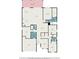 Detailed floor plan showcasing the layout with dimensions of each room in the house at 212 Shell Creek Ct, Apollo Beach, FL 33572