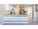 Modern kitchen featuring stainless steel appliances, granite countertops, and subway tile backsplash at 2204 78Th W St, Bradenton, FL 34209