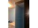 Bathroom area features white sink and blue walls at 25425 Olympia Rd, Brooksville, FL 34601