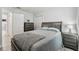 Cozy bedroom with a queen bed, a dresser, and closet doors, providing a comfortable and organized living space at 30918 Burleigh Dr, Wesley Chapel, FL 33543