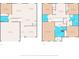 Detailed floor plan showcasing the layout of this spacious home, including room dimensions for both floors at 30936 Summer Sun Loop, Wesley Chapel, FL 33545