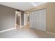 Living room on the second floor with tile floors, closets and open space at 4013 Muriel Pl, Tampa, FL 33614