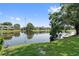 Scenic pond view showcasing the natural beauty of the community at 4013 Muriel Pl, Tampa, FL 33614