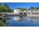 Beautiful water view from the property with clear skies and reflections at 500 New York Ave # 23, Dunedin, FL 34698