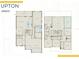 Detailed floor plan showcasing the layout of the home, including the bedrooms, bathrooms, and living areas at 5634 Clearwater Ct, Lakewood Ranch, FL 34211