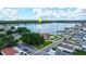 Beautiful aerial view of the property near the lake, showcasing the serene surroundings at 8471 Fantasia Park Way, Riverview, FL 33578