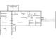 Detailed floor plan of the home, showing the layout of rooms including the kitchen, bedrooms and living spaces at 10308 Fore Dr, Tampa, FL 33612