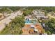 Aerial view of the home in a residential neighborhood with convenient access to nearby thoroughfares at 1117 Tyrone N Blvd, St Petersburg, FL 33710